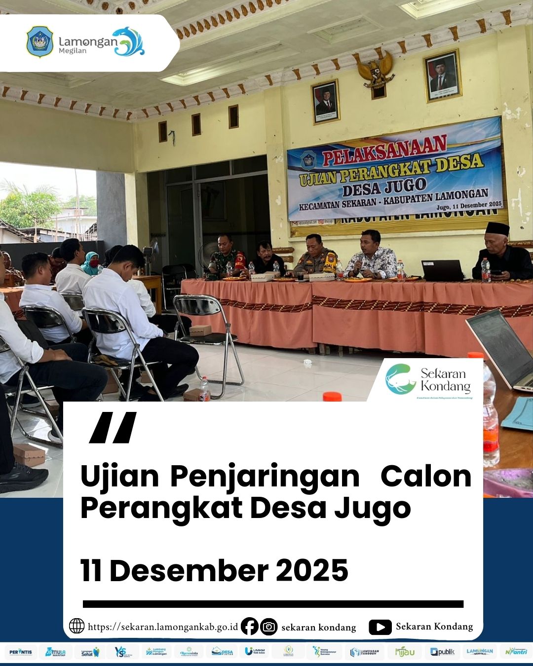 Foto: UJIAN PENJARINGAN CALON PERANGKAT DESA JUGO TAHUN 2025