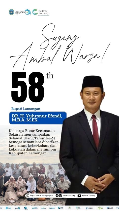 SUGENG AMBAL WARSA BUPATI LAMONGAN KE-58TH TAHUN 2026