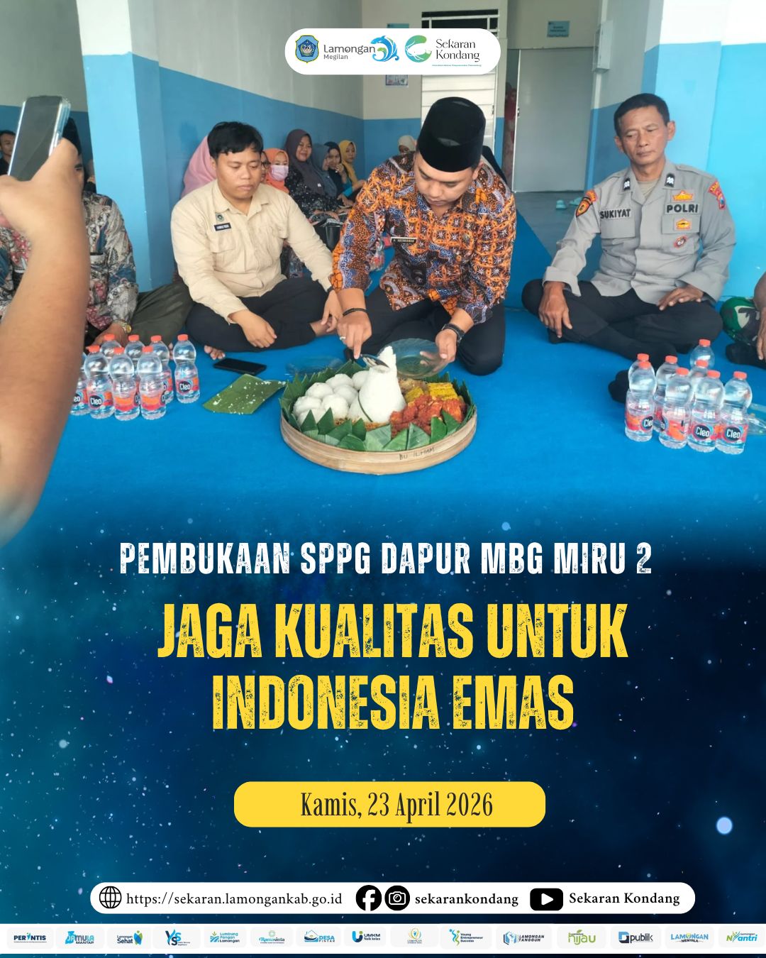 Foto: PEMBUKAAN SPPG DAPUR MBG MIRU 2 APRIL 2026