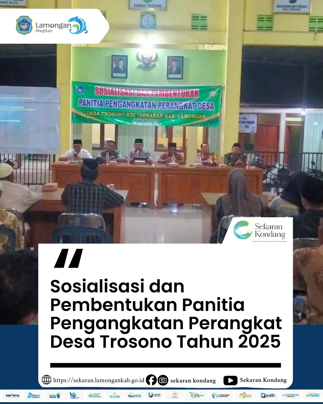 Foto: SOSIALISASI DAN PEMBENTUKAN PANITIA PENGANGKATAN PERANGKAT DESA TROSONO TAHUN 2025