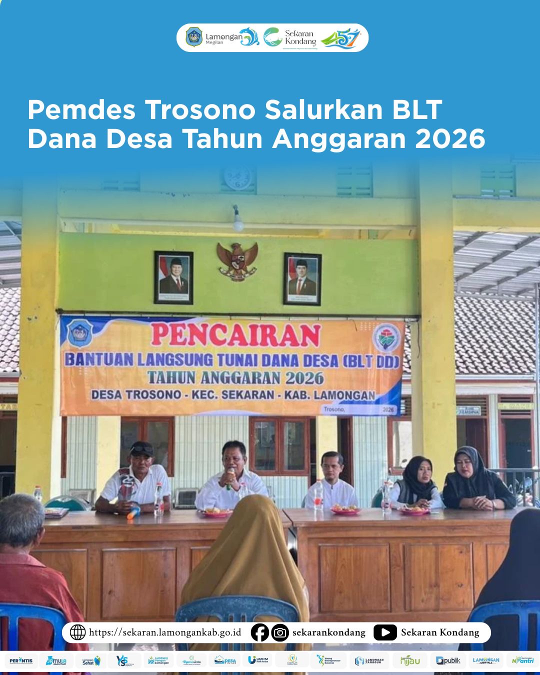 Foto: Pemdes Trosono Salurkan BLT Dana Desa Tahun Anggaran 2026