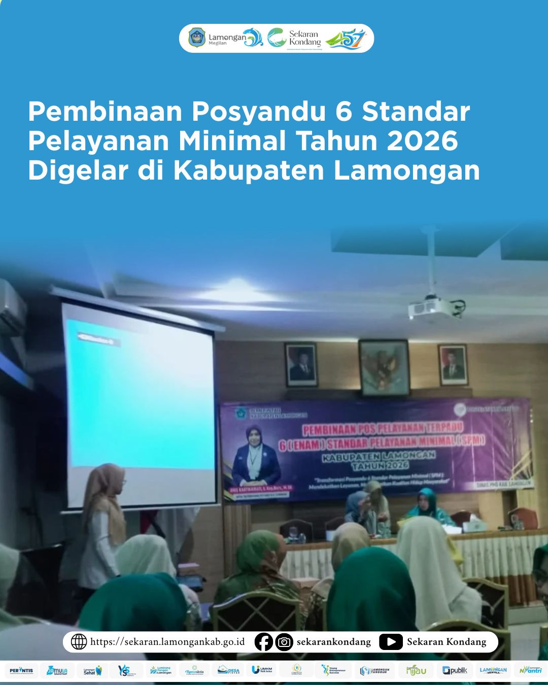 Foto: Pembinaan Posyandu 6 Standar Pelayanan Minimal Tahun 2026 Digelar di Kabupaten Lamongan