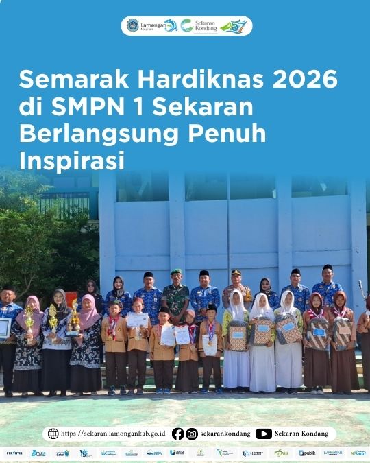 Foto: Semarak Hardiknas 2026 di SMPN 1 Sekaran Berlangsung Penuh Inspirasi