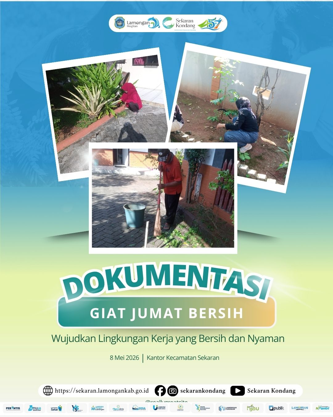 Foto: GIAT JUMAT BERSIH KECAMATAN SEKARAN MEI 2026