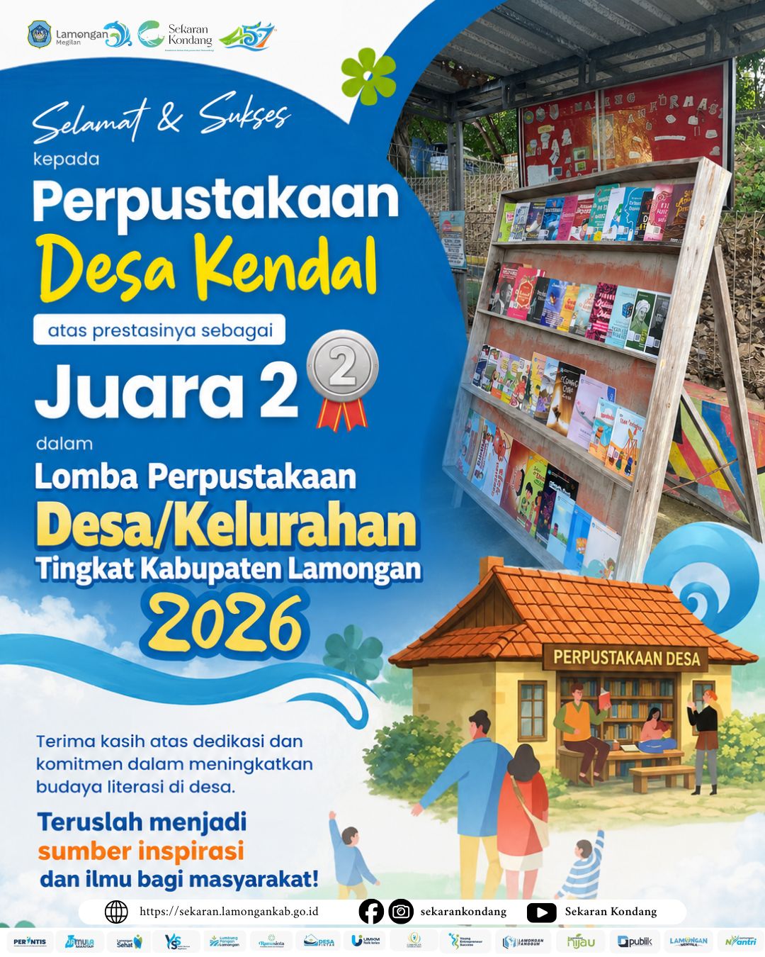 Foto: Selamat dan Sukses untuk Perpustakaan Desa Kendal
