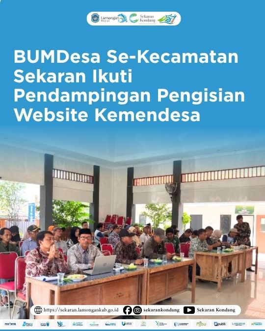 Foto: BUMDesa Se-Kecamatan Sekaran Ikuti Pendampingan Pengisian Website Kemendesa