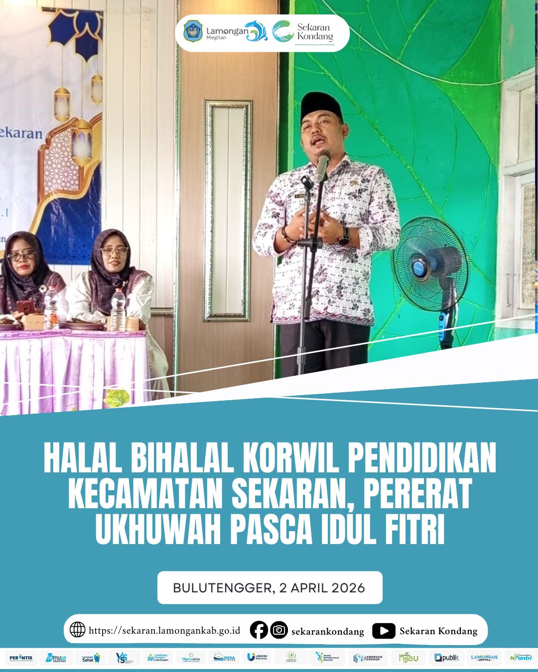 Foto: HALAL BIHALAL KORWIL PENDIDIKAN KECAMATAN SEKARAN APRIL 2026