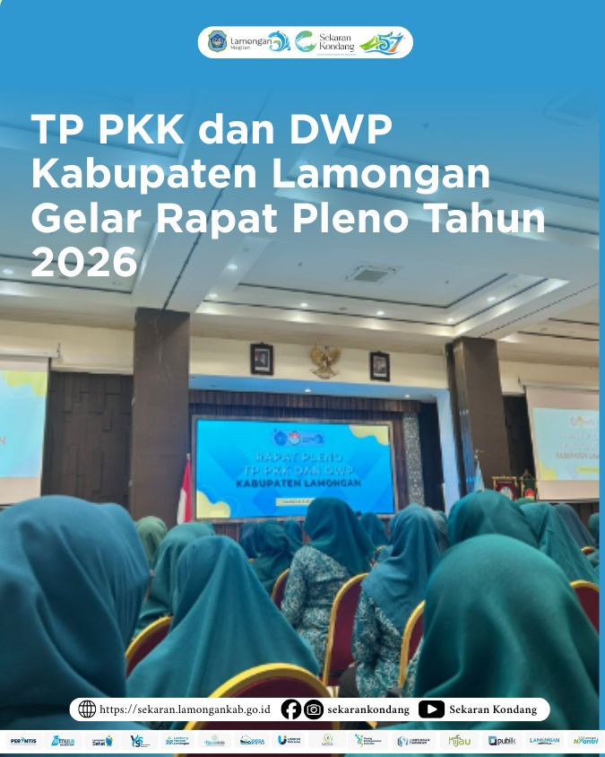 Foto: TP PKK dan DWP Kabupaten Lamongan Gelar Rapat Pleno Tahun 2026