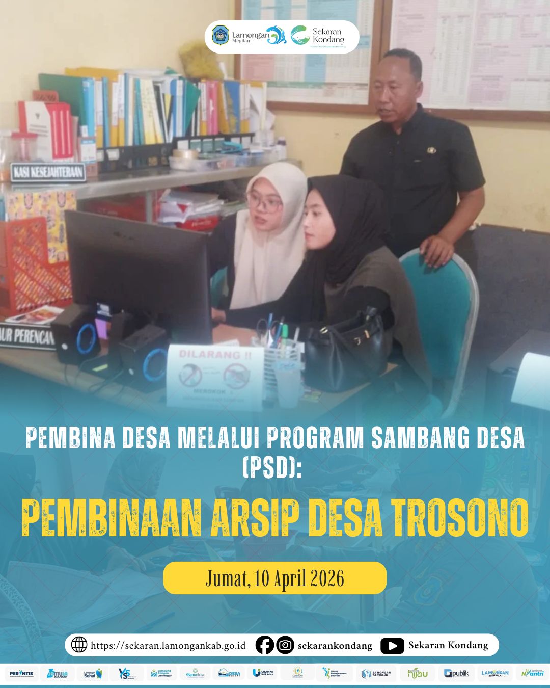 Foto: PEMBINAAN ARSIP DESA TROSONO MELALUI PROGRAM SAMBANG DESA (PSD) APRIL 2026