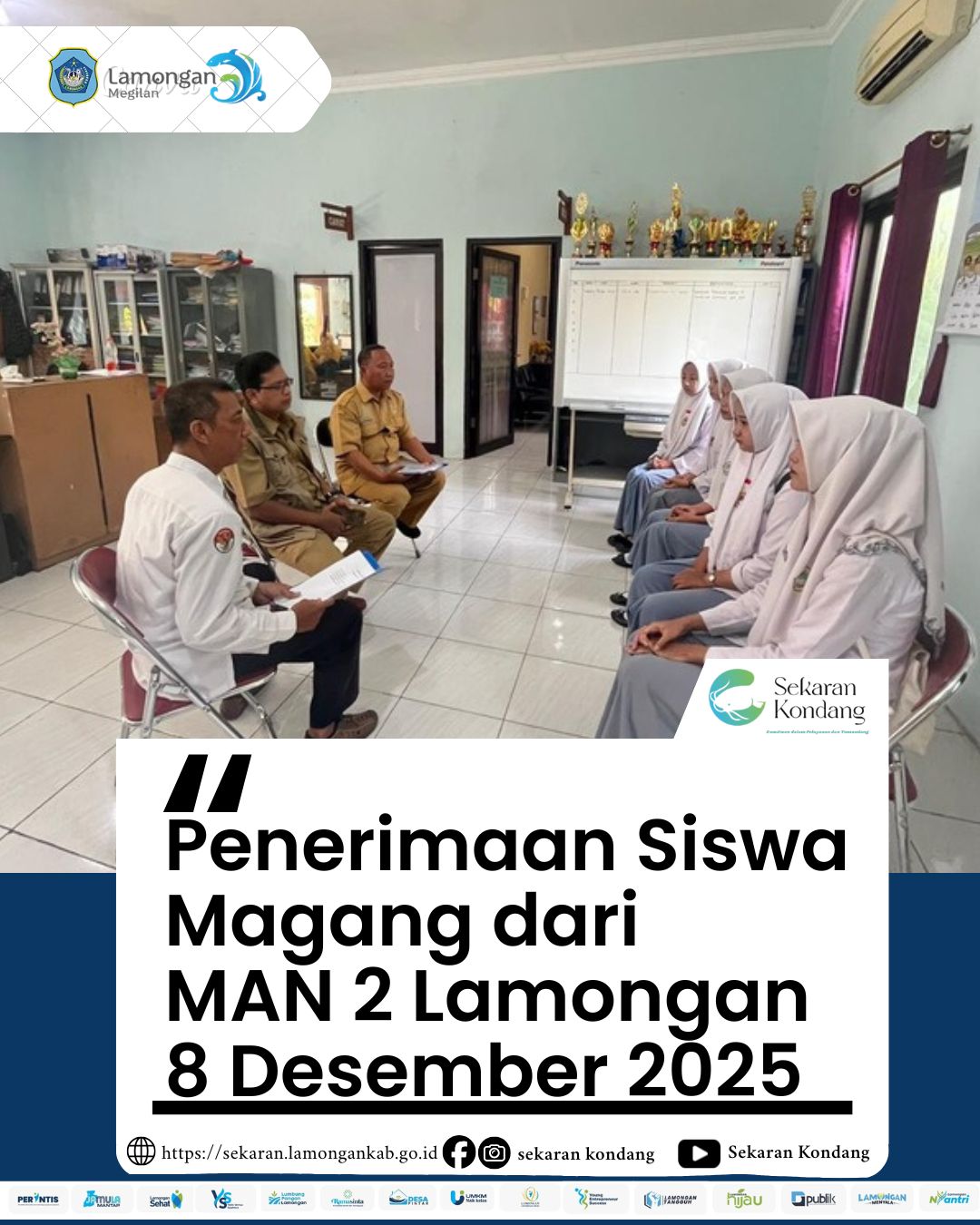 Foto: PENERIMAAN PESERTA MAGANG DARI MAN 2 LAMONGAN