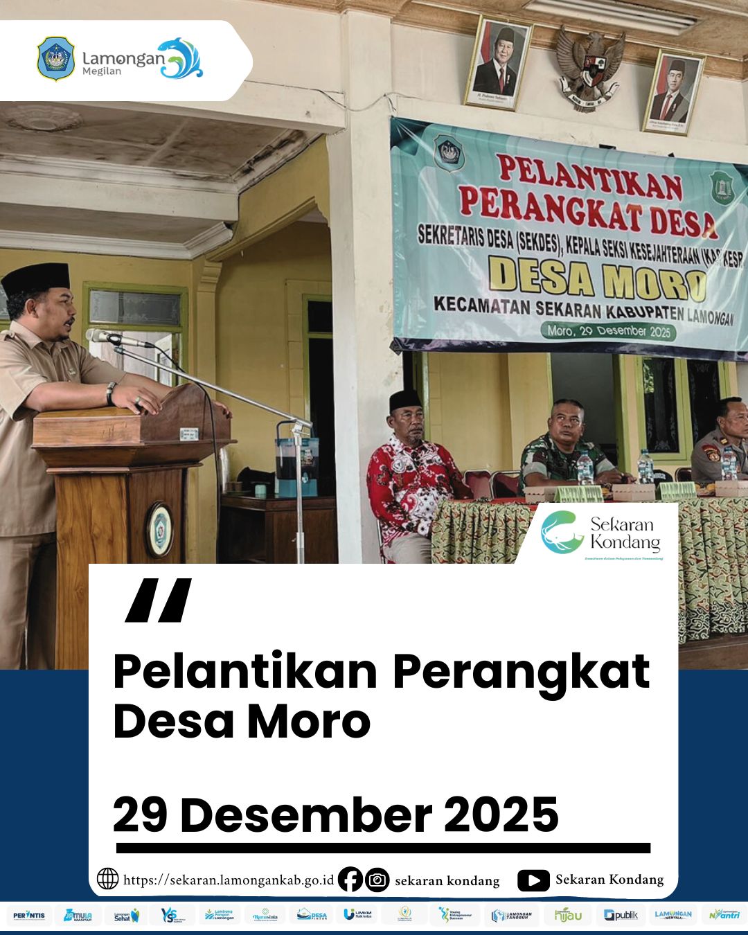 Foto: PELANTIKAN PERANGKAT DESA MORO TAHUN 2025
