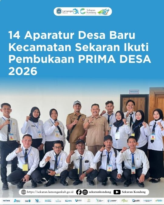 Foto: 14 Aparatur Desa Baru Kecamatan Sekaran Ikuti Pembukaan PRIMA DESA 2026