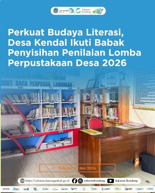 Foto: Perkuat Budaya Literasi, Desa Kendal Ikuti Babak Penyisihan Penilaian Lomba Perpustakaan Desa 2026