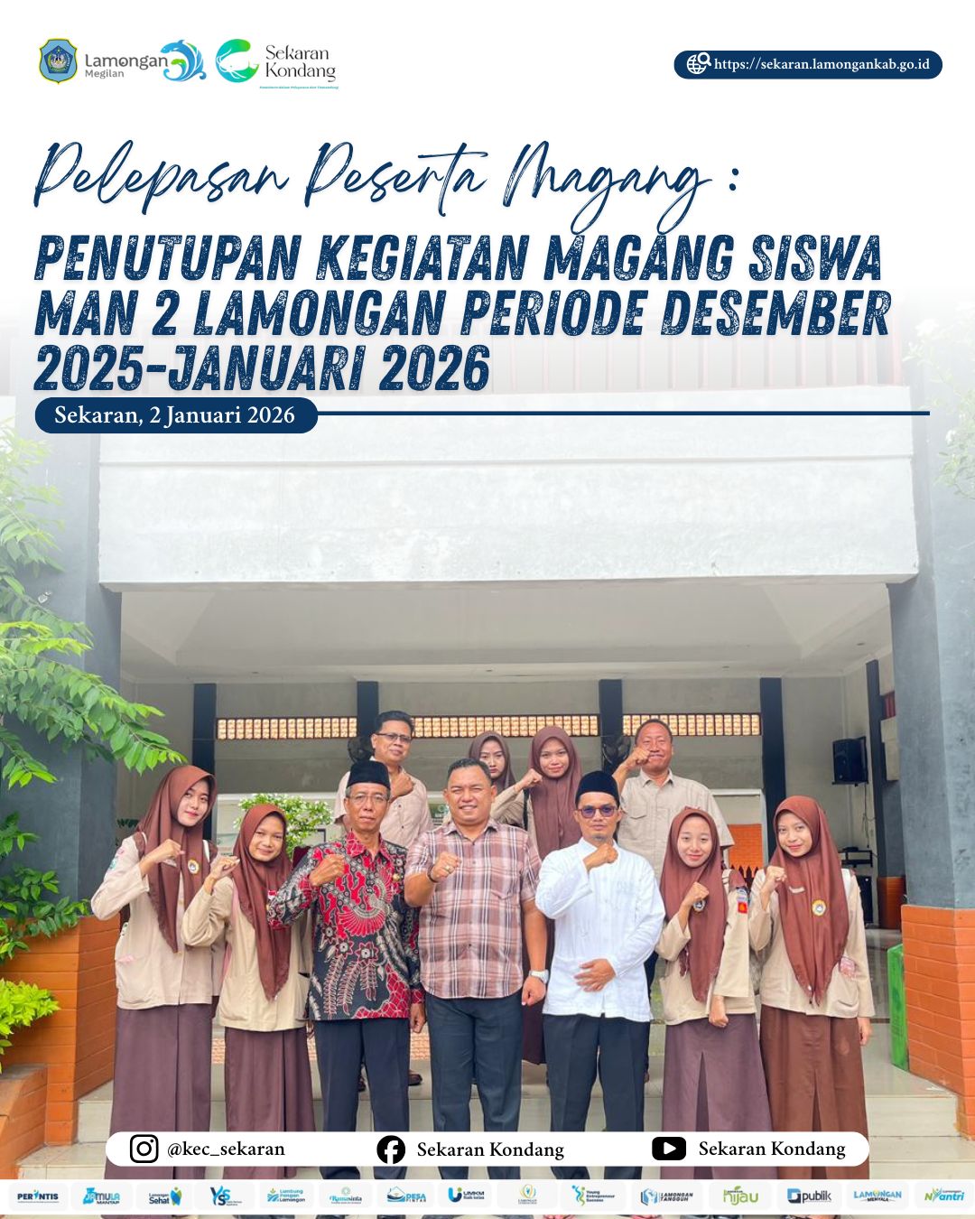 Foto: PELEPASAN PESERTA MAGANG DARI MAN 2 LAMONGAN TAHUN 2026