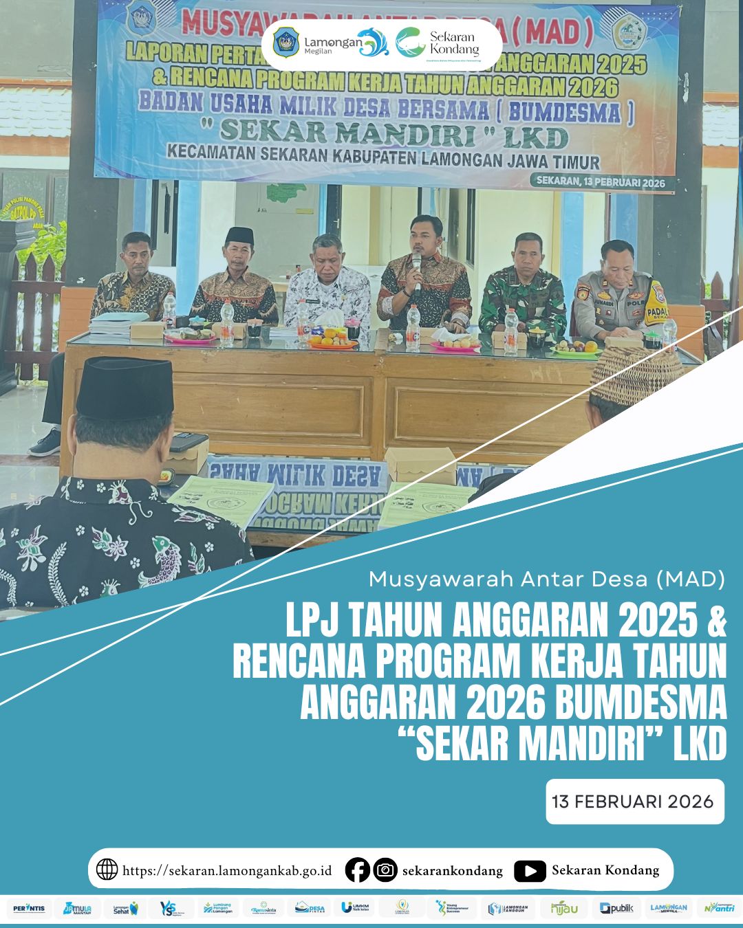 Foto: MUSYAWARAH ANTAR DESA (MAD) LPJ TA 2025 DAN RENCANA PROKER TA 2026 BUMDESMA "SEKAR MANDIRI" LKD