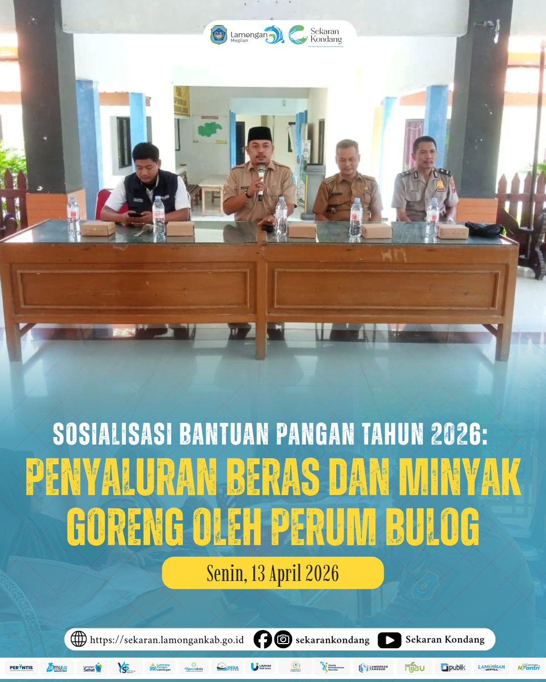 Foto: SOSIALISASI BANTUAN PANGAN TAHUN 2026 OLEH PERUM BULOG APRIL 2026
