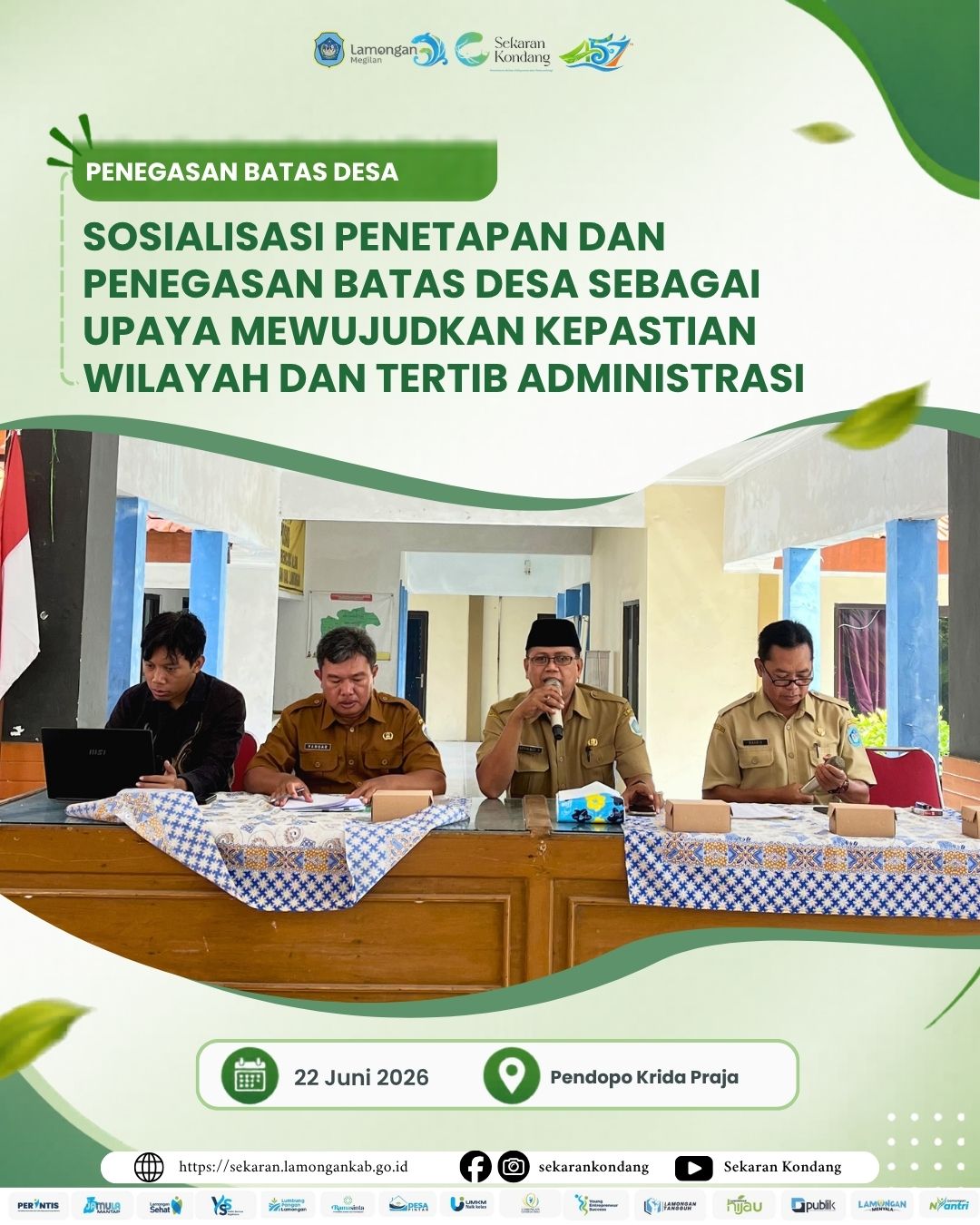 Foto: SOSIALISASI PENETAPAN DAN PENEGASAN BATAS DESA JUNI 2026