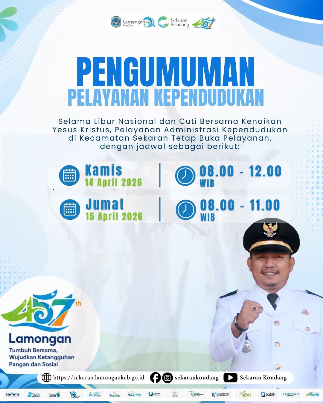 PENGUMUMAN PELAYANAN KEPENDUDUKAN