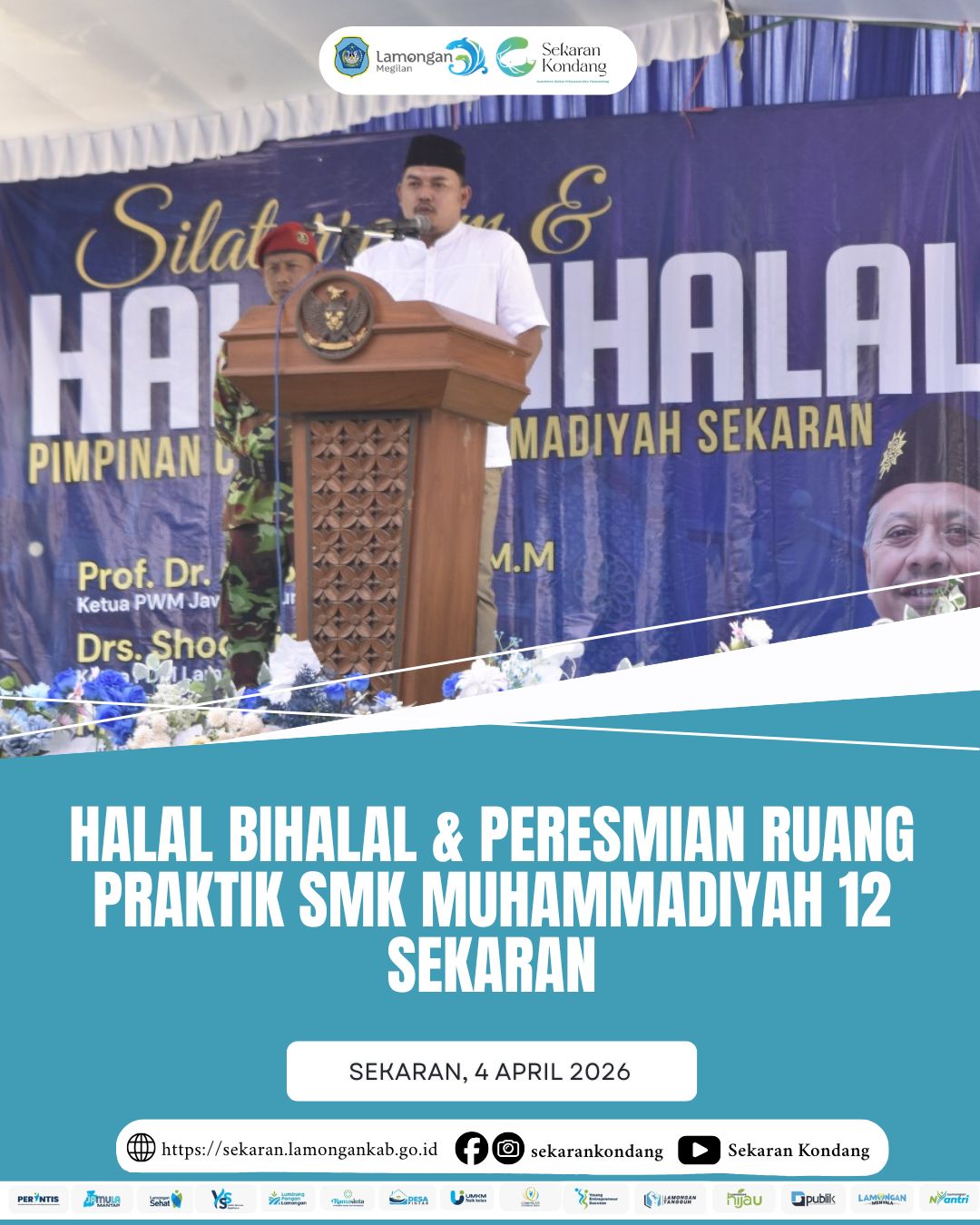 Foto: HALAL BIHALAL DAN PERESMIAN RUANG PRAKTIK SMK MUHAMMADIYAH 12 SEKARAN APRIL 2026