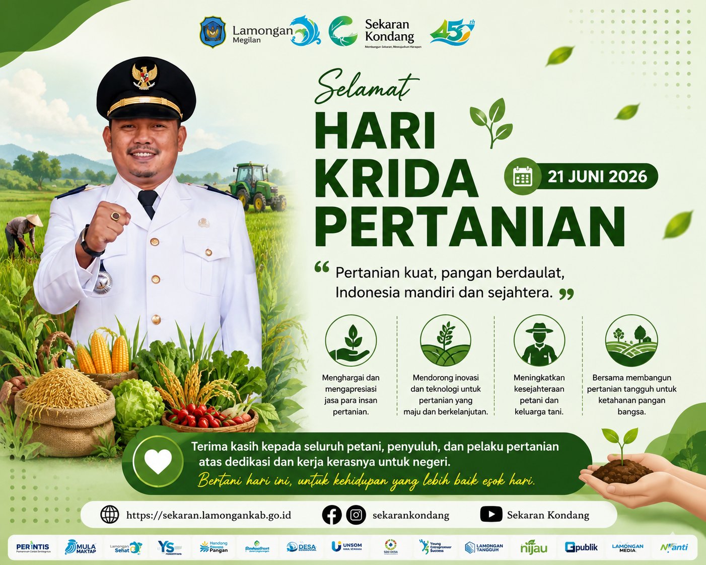 Foto: SELAMAT HARI KRIDA PERTANIAN 2026