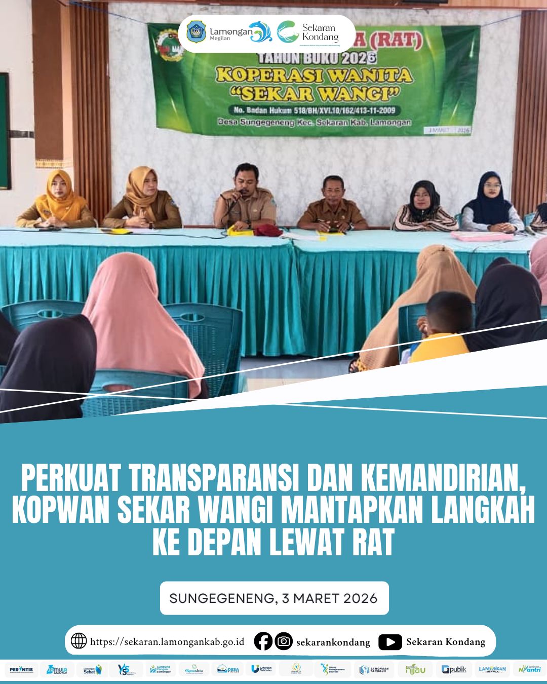 PERKUAT TRANSPARANSI DAN KEMANDIRIAN, KOPWAN SEKAD WANGI MANTAPKAN LANGKAH KEDEPAN LEWAT RAT MARET 2026