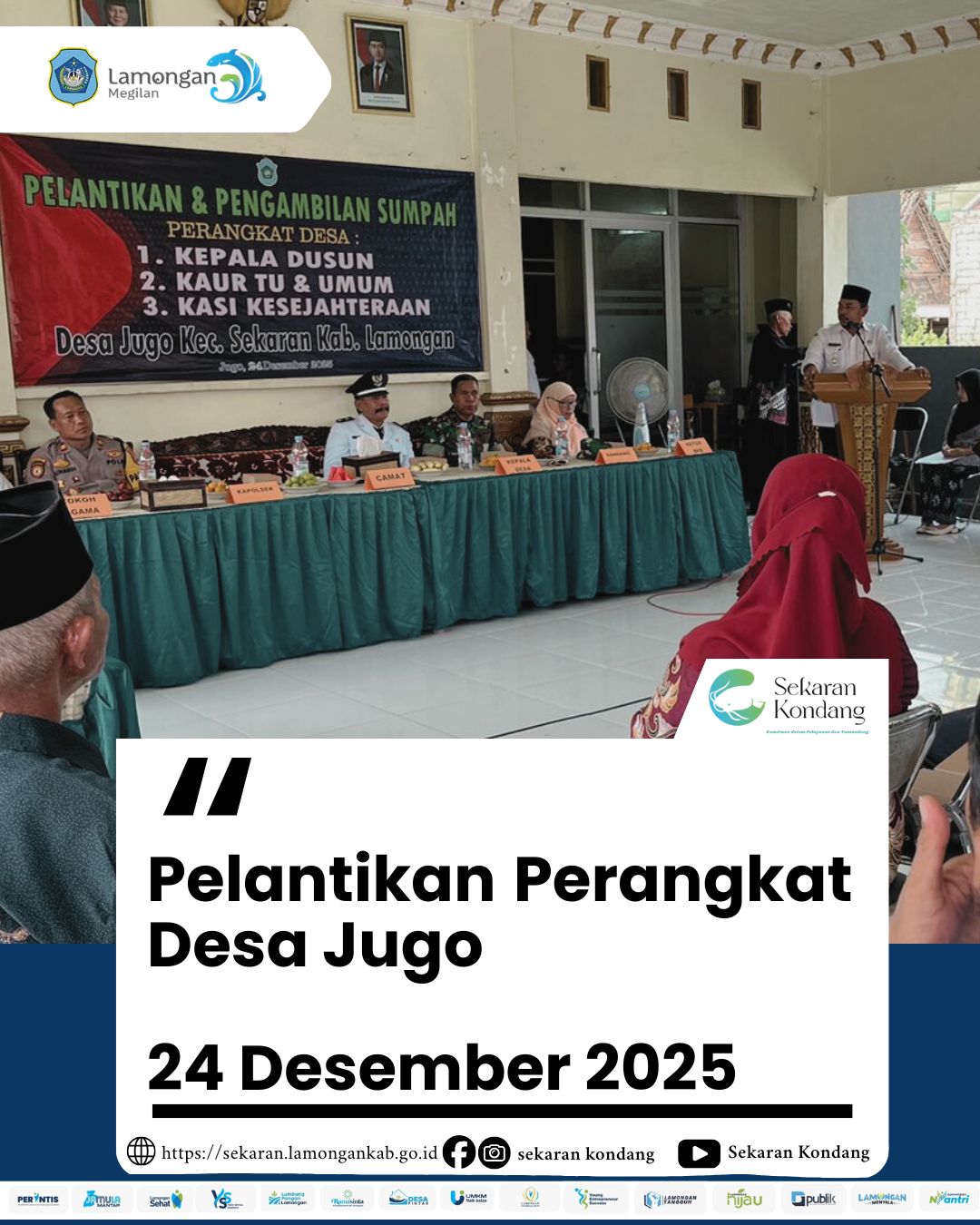 Foto: PELANTIKAN PERANGKAT DESA JUGO TAHUN 2025