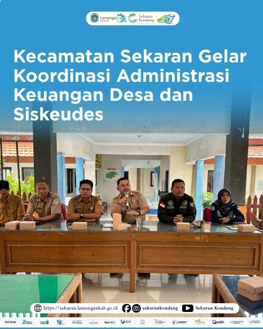 Foto: Kecamatan Sekaran Gelar Koordinasi Administrasi Keuangan Desa dan Siskeudes