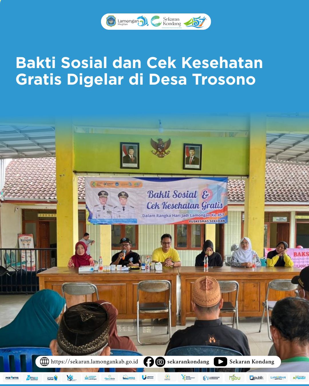 Foto: Bakti Sosial dan Cek Kesehatan Gratis Digelar di Desa Trosono