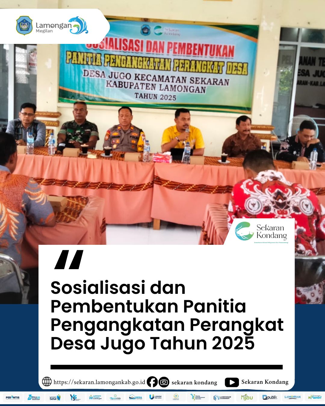 Foto: SOSIALISASI DAN PEMBENTUKAN PANITIA PENGANGKATAN PERANGKAT DESA DESA JUGO TAHUN 2025