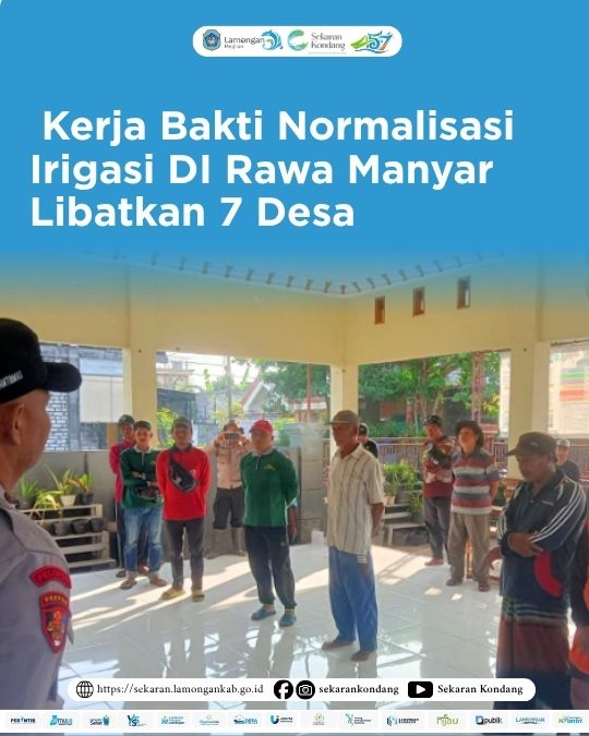 Foto: Kerja Bakti Normalisasi Irigasi DI Rawa Manyar Libatkan 7 Desa