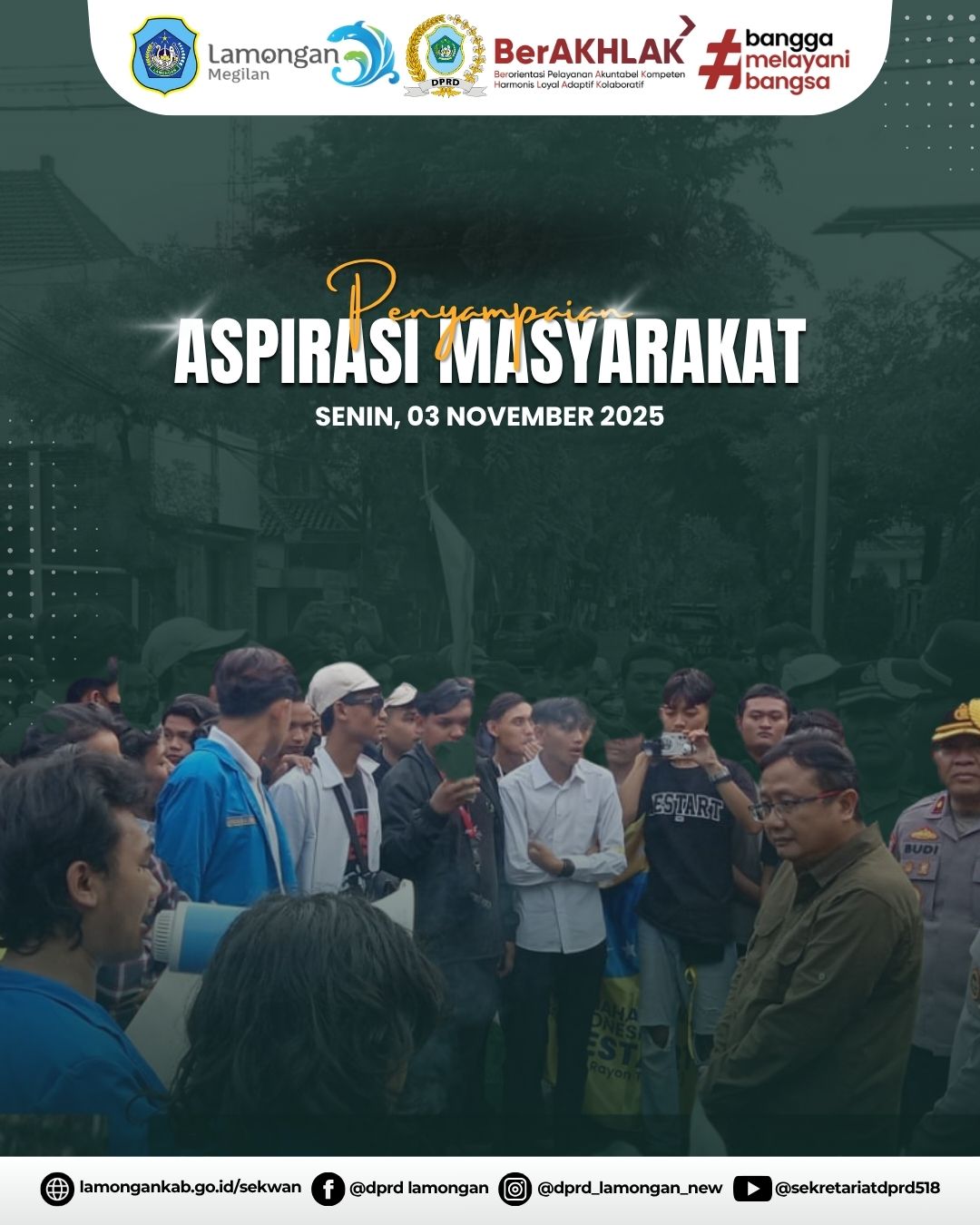 Foto: DPRD Kabupaten Lamongan Terima Aspirasi Mahasiswa UNISLA Terkait Permasalahan BBM Pertalite