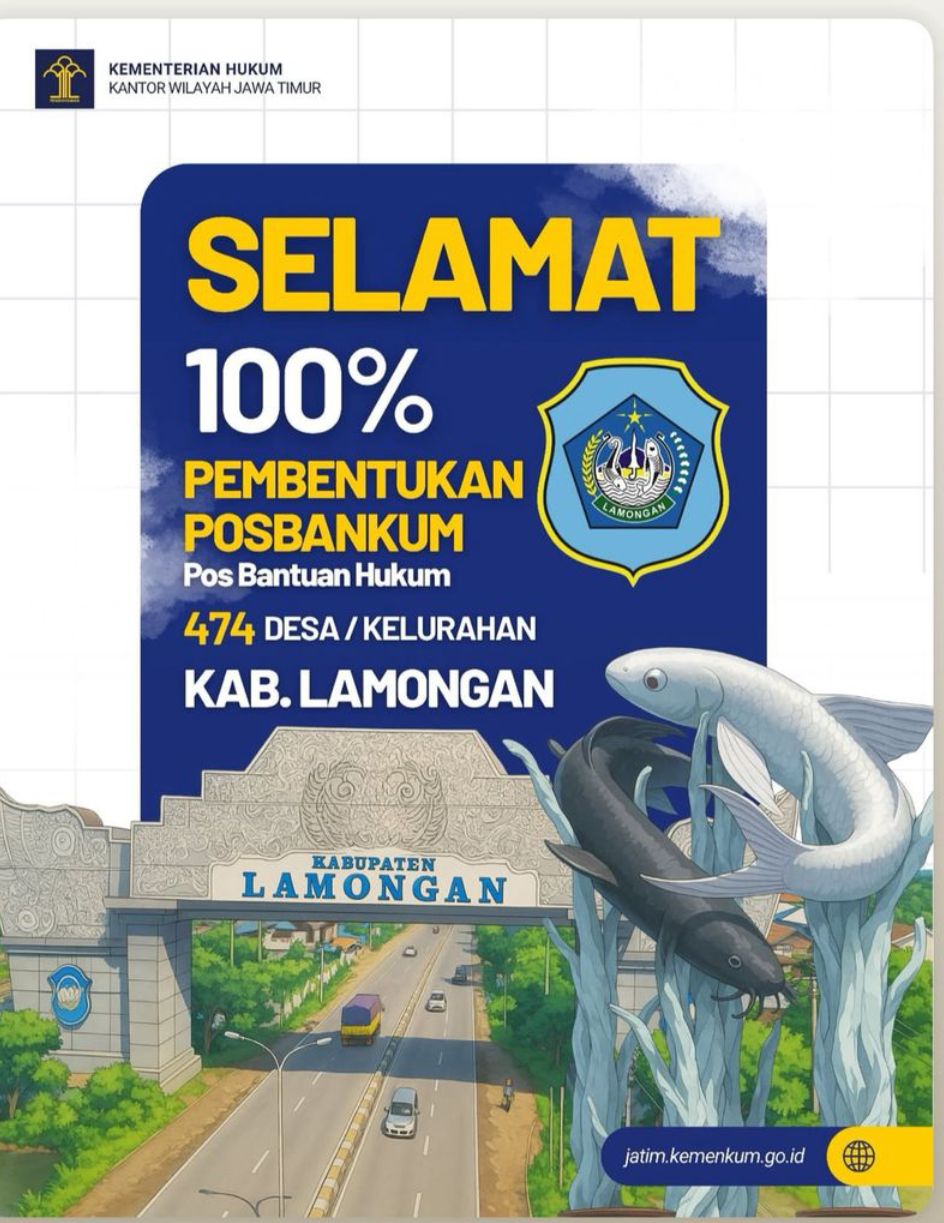 Foto: 100 PERSEN PEMBENTUKAN POSBANKUM 474 DESA KELURAHAN KAB.LAMONGAN