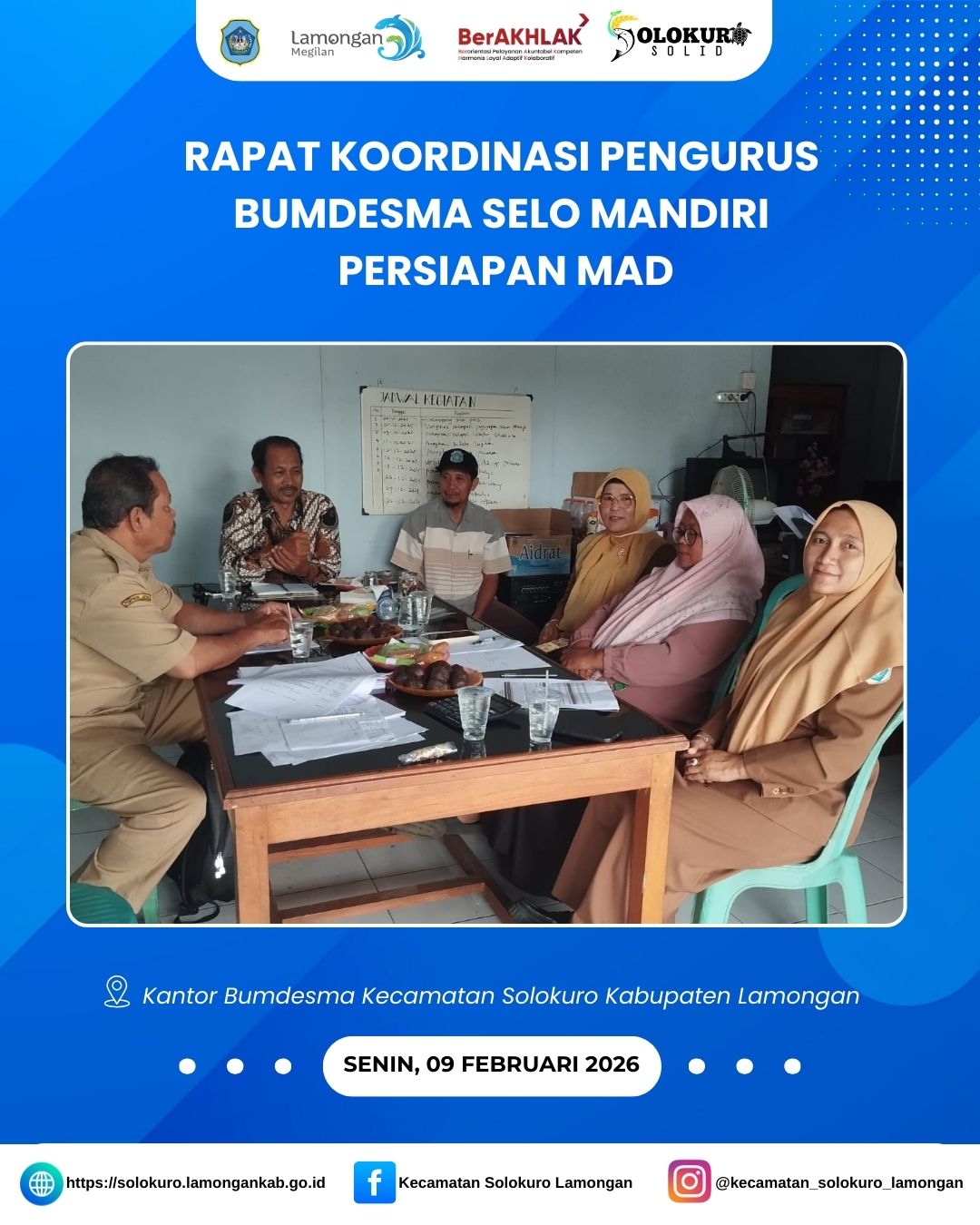 Foto: RAPAT KOORDINASI PENGURUS BUMDESMA SELO MANDIRI PERSIAPAN MAD