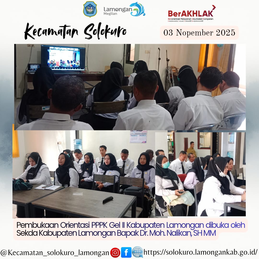 Foto: Orientasi PPPK Tahap II dibuka Sekda Kabupaten Lamongan melalui Zoom Meeting