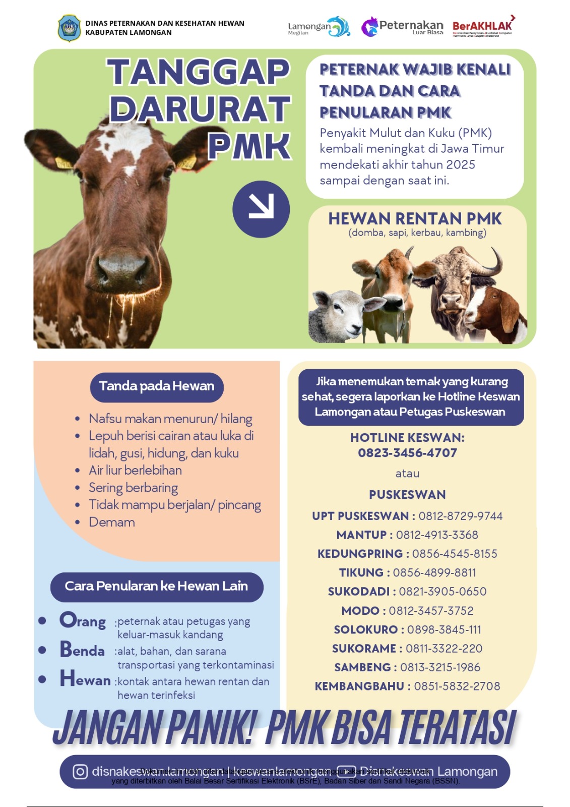 Foto: TANGGAP DARURAT PMK