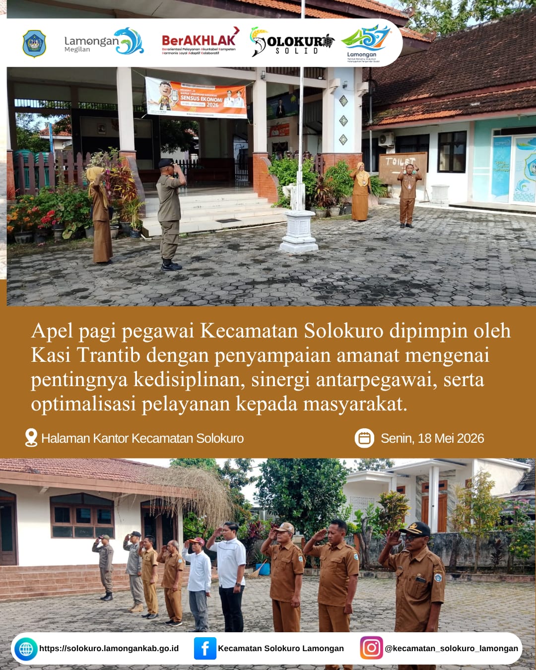 Foto: APEL SENIN PAGI PEGAWAI KECAMATAN SOLOKURO