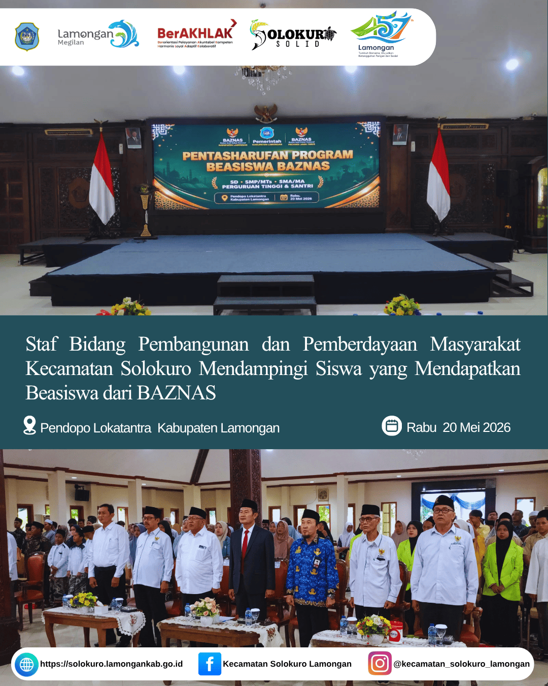Foto: PENTASHARUFAN PROGRAM BEASISWA BAZNAS