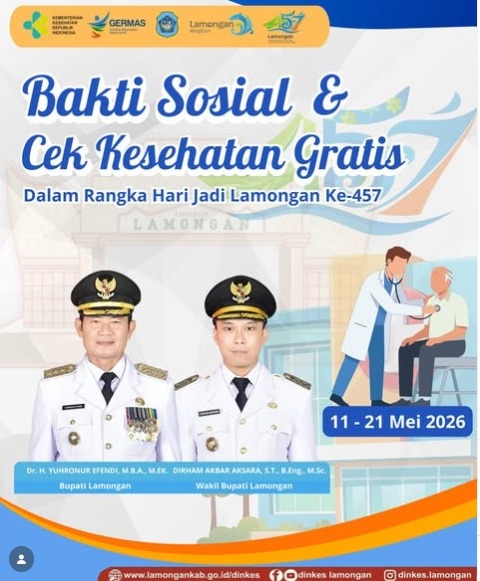 Foto: BAKTI SOSIAL DAN CEK KESEHATAN GRATIS DALAM RANGKA HARI JADI LAMONGAN KE-457