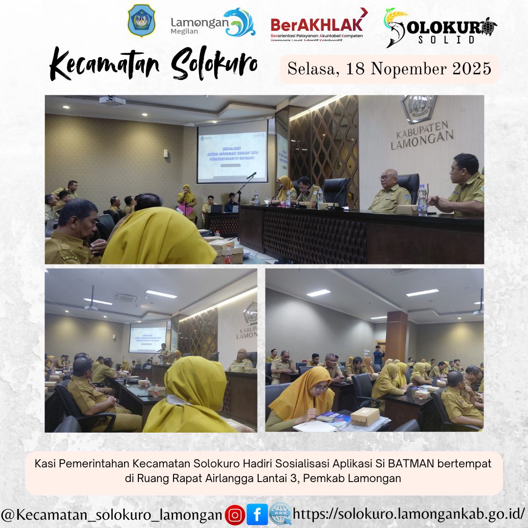 Foto: KASI PEMERINTAHAN KECAMATAN SOLOKURO HADIRI SOSIALISASI APLIKASI SI BATMAN