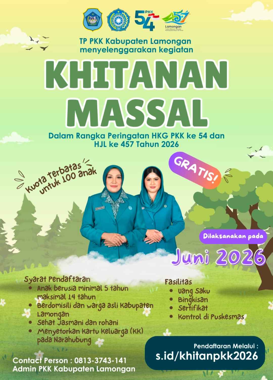 Foto: KHITANAN MASSAL OLEH TP PKK KABUPATEN LAMONGAN