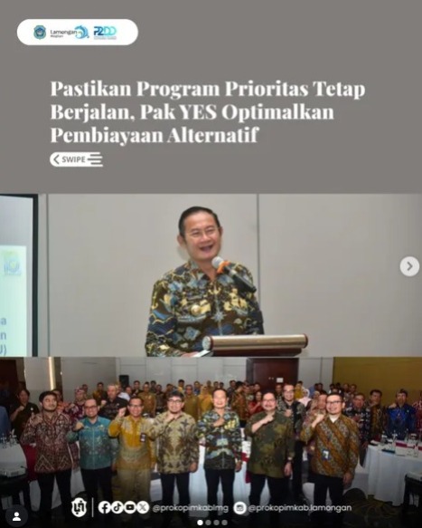 Foto: Pastikan Program Prioritas Tetap Berjalan, Pak YES Optimalkan Pembiayaan Alternatif