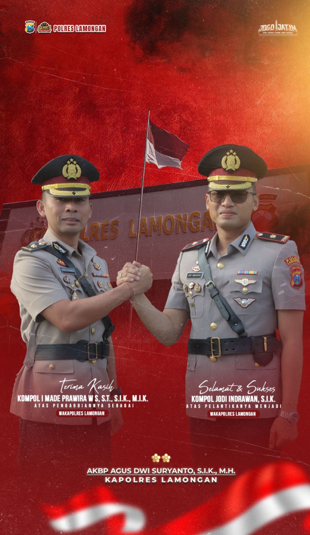 Foto: PERGANTIAN WAKAPOLRES LAMONGAN