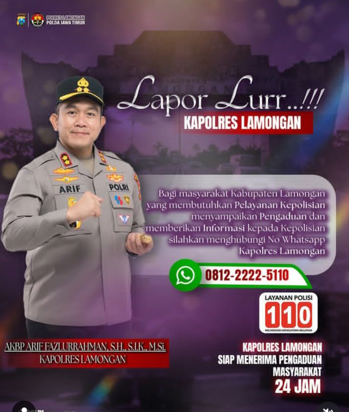 Foto: LAPOR LURR KAPOLRES LAMONGAN
