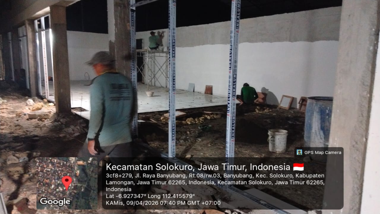 Foto: PROGRES PEMBANGUNAN KDMP DESA BANYUBANG KAMIS 09 APRIL 2026
