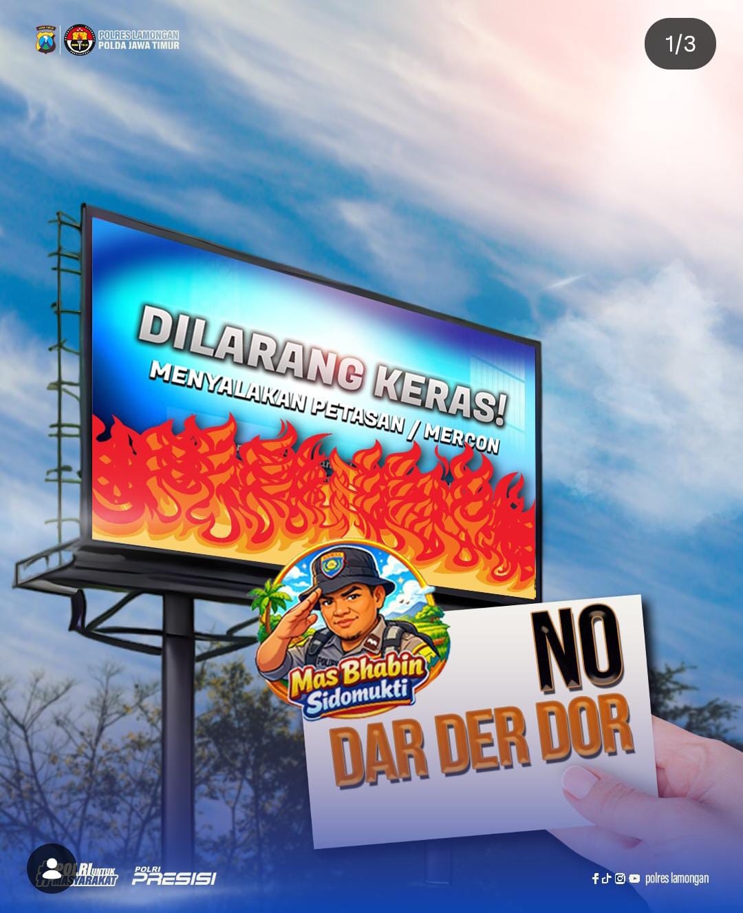 Foto: DILARANG KERAS MENYALAKAN PETASAN / MERCON