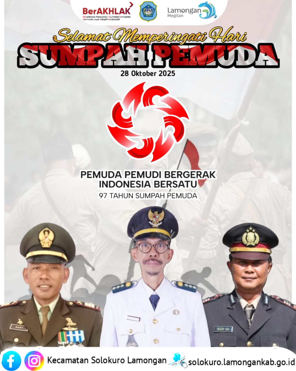 Foto: UCAPAN HARI SUMPAH PEMUDA DARI MUSPIKA KECAMATAN SOLOKURO