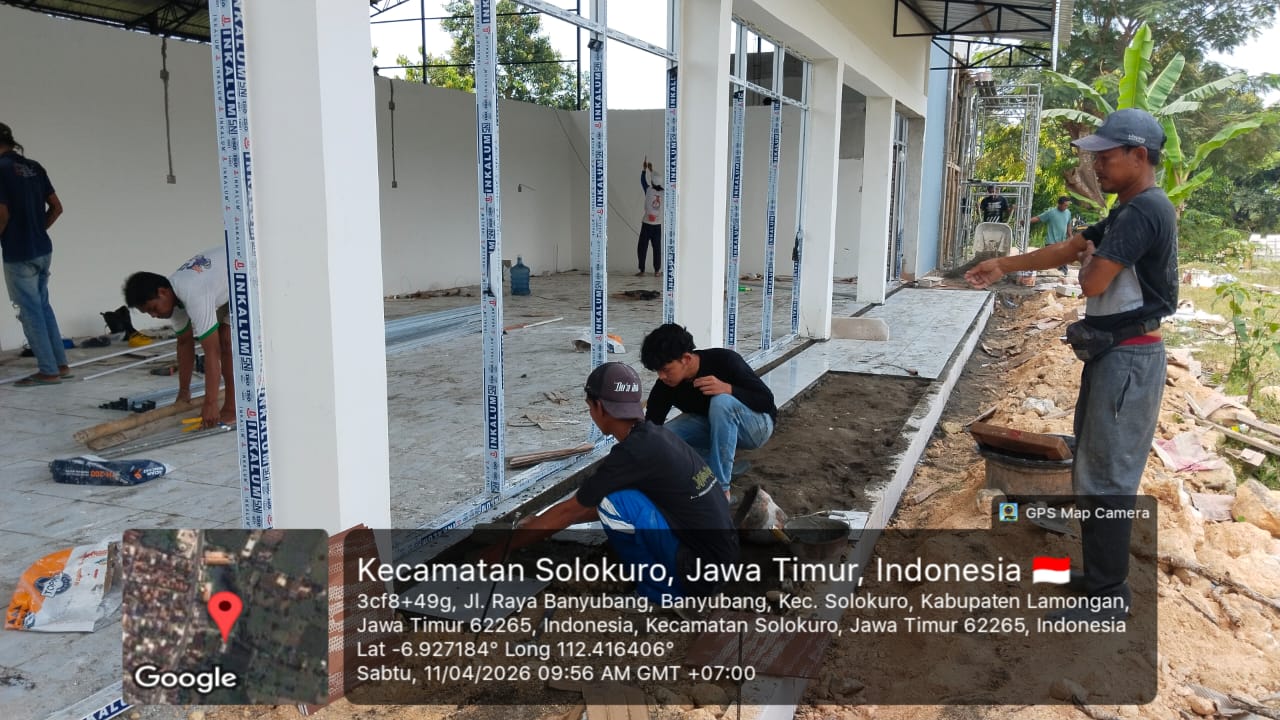 Foto: PROGRES PEMBANGUNAN KDMP DESA BANYUBANG SABTU 11 APRIL 2026
