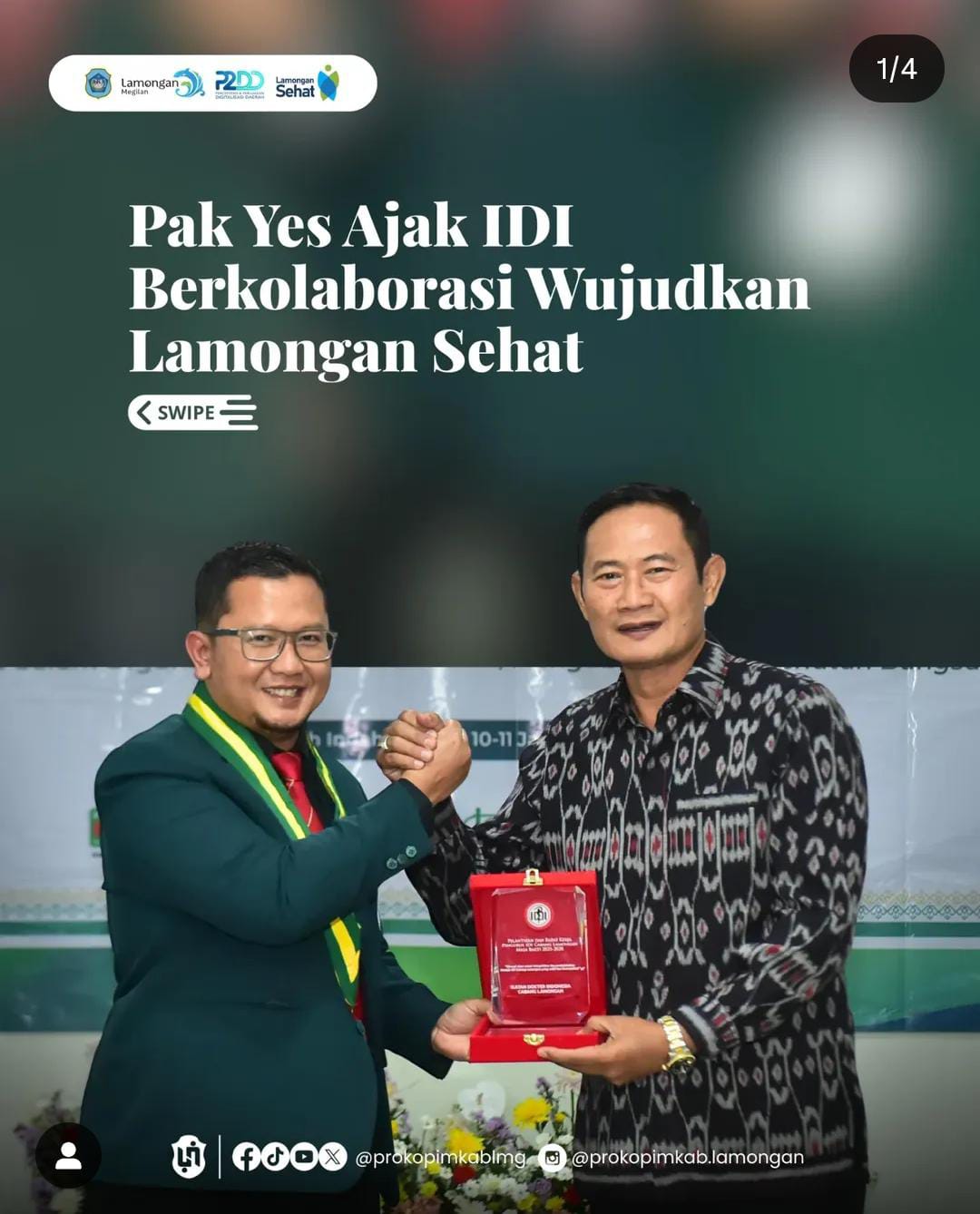 Foto: AK YES AJAK IDI BERKOLABORASI WUJUDKAN LAMONGAN SEHAT