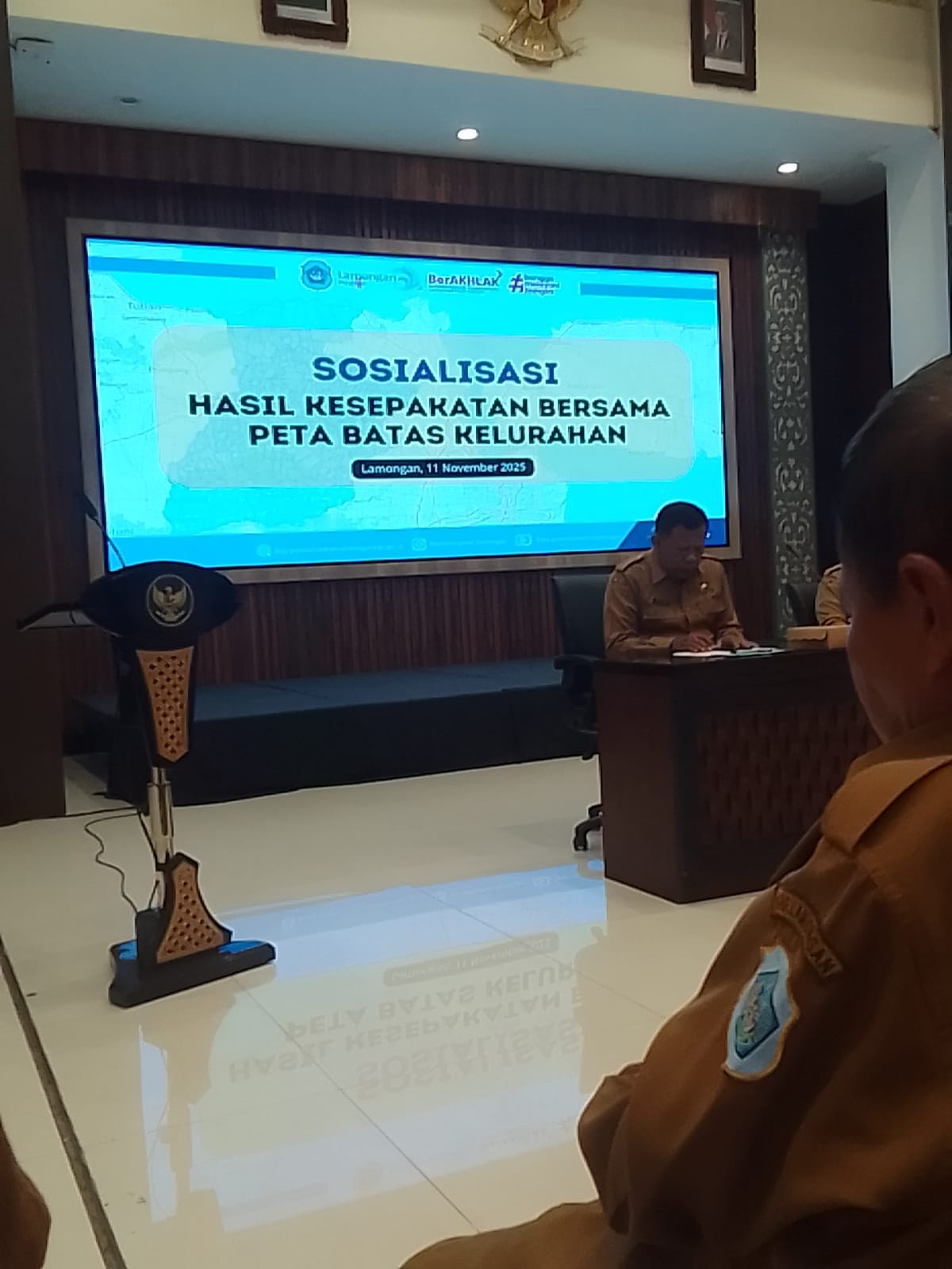 Foto: SOSIALISASI HASIL KESEPAKATAN BERSAMA PETA BATAS KELURAHAN