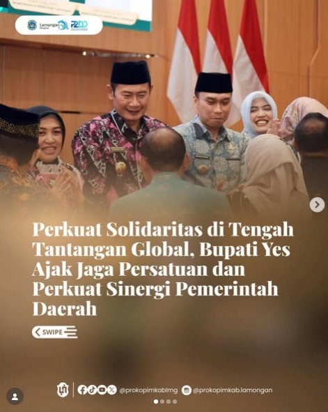 Foto: Perkuat Solidaritas di Tengah Tantangan Global, Bupati Yes Ajak Jaga Persatuan dan Perkuat Sinergi Pemerintah Daerah